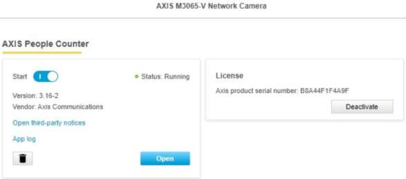 Follow instructions to set up the people counter.