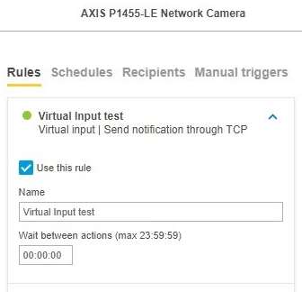 Select the Virtual Input profile to change the rules.
