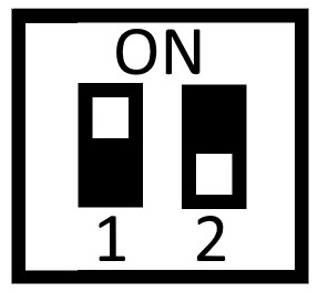 RS485 termination on the back of the Alarm Keypad panel.
