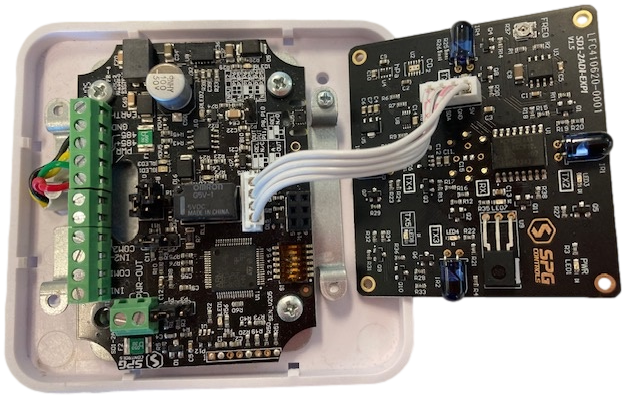 Photograph of a Sensor Remote Device and the Sensor Expansion Card.